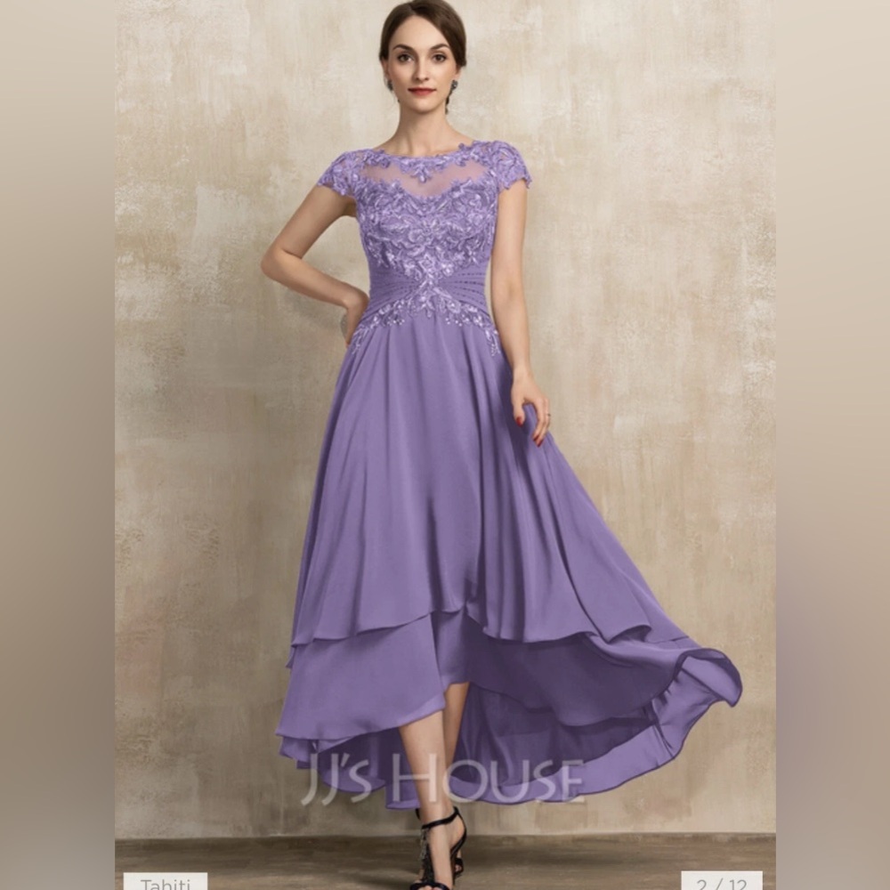 J J House Mother of the Bride dress. NWT Lavender with bodice detail size 10